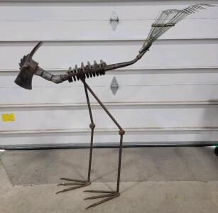 Large Metal Yard Art Bird