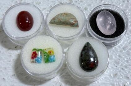 (5) Natural Gemstone Specimens