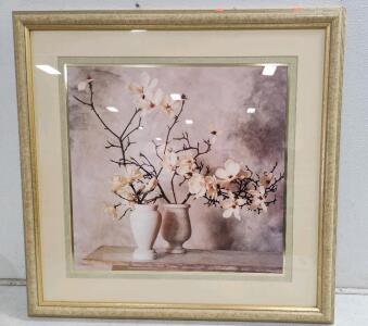 (1) Framed Magnolia Branches