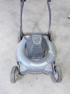 (1) Craftsman 20-Inch 3-in-1 Corded Electric Lawn Mower With A Mulching Function