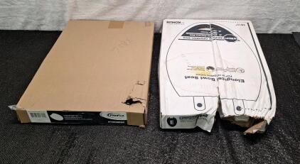 (2) Elongated Toilet Seats , (1) Pro Flo & (1) Kohler,