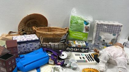 (3) Boxes Of Assortment Kitchen Ware , Home Decor,Contains Pans Mugs Glass & More&hellip;(1o3)