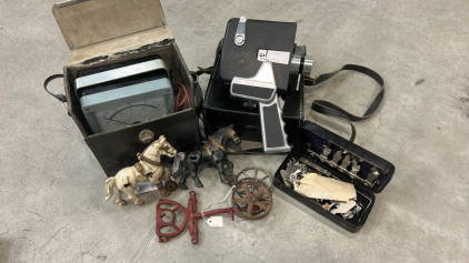 Misc Lot! Assorted Items Including: (1) Vintage Bell & Howell Zoom Reflex Auto-Load 8MM Movie Camera, (1) Knight Model KG-640 Analog VOM, & More!