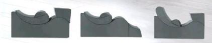 (1) HOMBYS Yoga Chaise Lounge Indoor, Ergonomic Reading Chair for Adults, Multifunctional Foam Recliner for Living Room,Adjustable Footrests & Lumbar Support Pillow, Grey<br/>