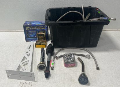Tote Lot! Tote Includes: Faucet Connectors, Sink Drain, SOSS Invisible Hinges, & More!