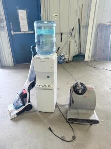 (1) Floor Fan (1) Water Dispenser & (1) Hoover Carpet Cleaner Vaccuum