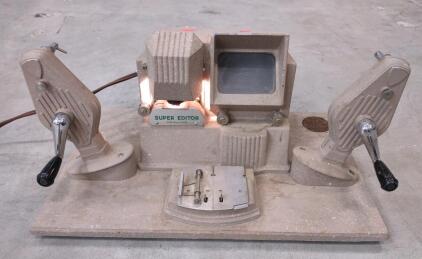 Vintage Super Action Compco Table Movie Film Viewer-Editor