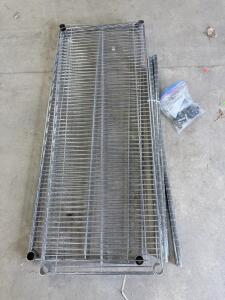 (1) Metal 2-tier Rack With All Parts & Accessories