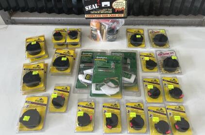 (1)SEAL 1 Complete Tactical Gun Care Kit (3)Remington Gun Cleaning Kits (23)Assorted Butler Creek Scope Covers