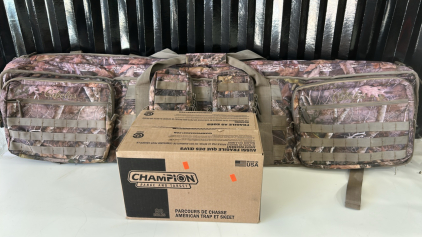 (1)Cabela&rsquo;s Trail Gear Double Gun Case (1)Box of 90 Fly Clay Target Discs