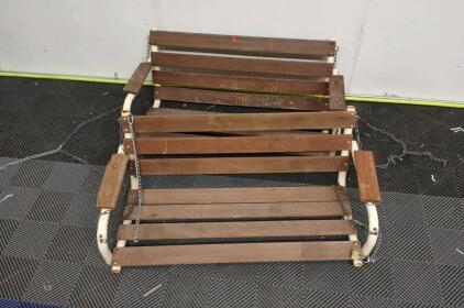 (2) Matching Hanging Bench Seats w/ Chains