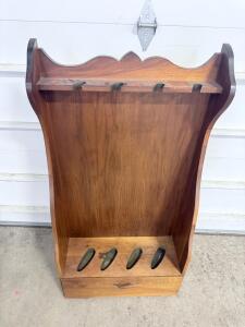 (1) Wooden Gun Shelf