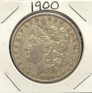 1900 Morgan Silver Dollar, Philadelphia Mint, 90% Silver