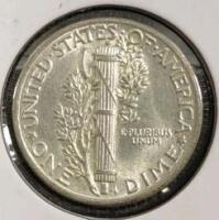 1941 MS64 Choice Silver Mercury Dime - 2