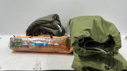 (1) Ozark Trail Tent, (2) Camping Bed(1) Sleeping Bag Great For Outdoors,(1) Empty 5Gallons.Located
