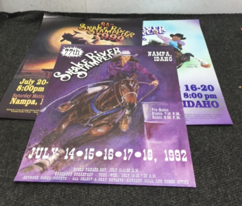 (3) Vintage Snake River Stampede Posters