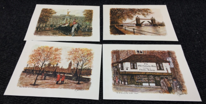 (4) A. Jawdokimov 1970s Prints - All Featuring England Locations