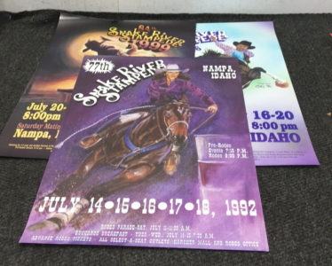 (3) Vintage Snake River Stampede Posters