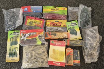 Fishing Bundle! Lures, Soft Bait, Hooks