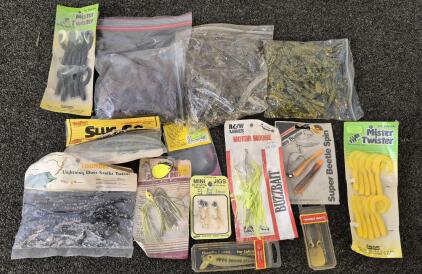 Fishing Bundle! Lures, Soft Bait, Hooks