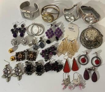 Jewelry Including (5) Watches & Earrings