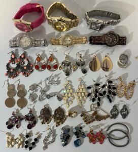 Jewelry Including (6) Watches & Earrings