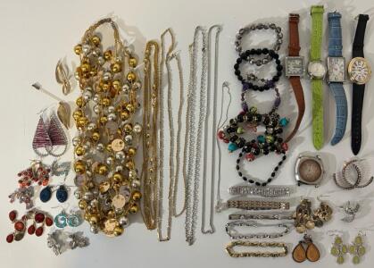 Jewelry Including Unique Necklaces, Bracelets, Pins & Watches