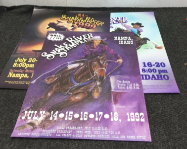(3) Vintage Snake River Stampede Posters
