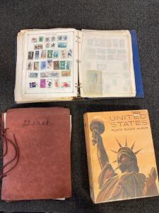 (3) Binders Of Collectible Stamps