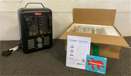 New In Box Yoobure LED Nightstand With Outlets And Hyper Tough Heater Fan (Works)