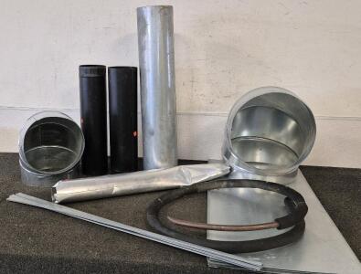 HVAC Systems Assortment Of Fittings, 90&deg; Round Fittings, Flat Pieces And More!