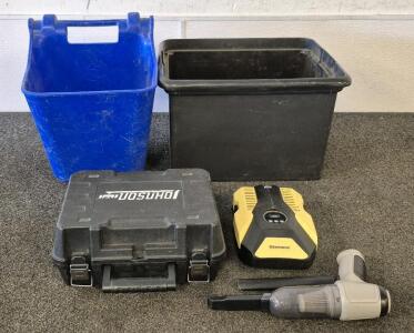Johnson Lazor Kit, Glamore Portable Air Compressor for Car Tires, 2 Tubs, Mini Vacuum