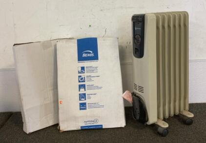 Northman Space Heater (Works), (2) Enameled Wood Toilet Seats