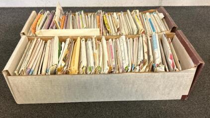 (2) Boxes Filled With Various Sewing Patterns