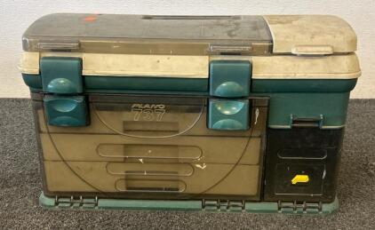 (1) Tackle Box Filled With Screws, Zip Ties, And More