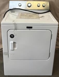 White Maytag Drying Machine / 25.5&rdquo; L x 29&rdquo; W x 43&rdquo; H