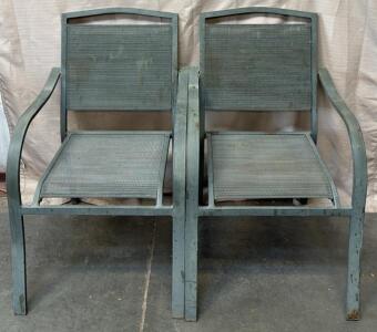 (2) Metal Patio Chairs