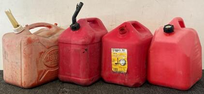 (4) 5 Gallon Gas Cans