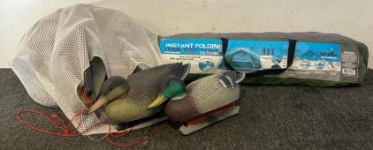 Bag Of Duck Decoys & Wilcor 3 Person Tent