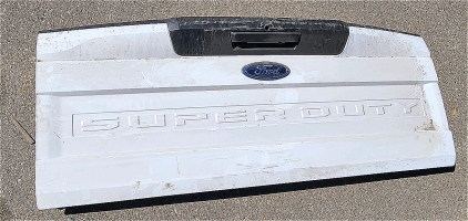 Ford Super Duty Truck Tailgate, White, Compatible with 2017-2022 Models