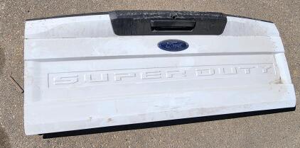 Ford Super Duty Truck Tailgate, White, 2017-2022 Compatible