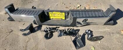 Ford F-150 Rear Bumper Assembly, Black with Chrome, Mounting Hardware