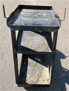 Chicago Electric Welding Cart, 3 Shelves, 100 lb Capacity, Serial 354482083