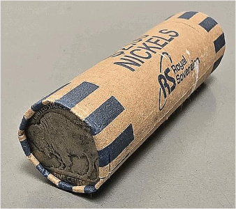 Roll Of Collectible Buffalo Nickels