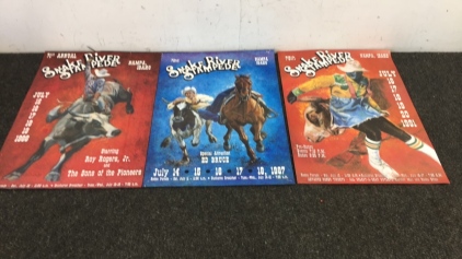 (3) Original Snake River Stampede Posters