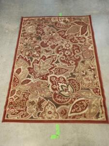 Floral Decorative Area Rug, 90"X63"