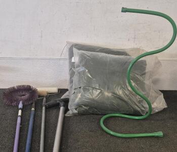 Patio Cushions, Hose Connector, Vacuum Connection, Paint Rollers, Duster