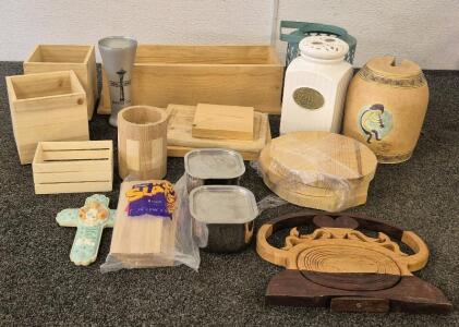 Wood Crafts, Boxes, Cutting Boards, Slats, Circles, And More!