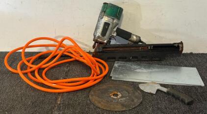 Hitachi NR83A2 3-1/4 inch Framing Strip Nailer, Propane Hose, Sheet Metal & More