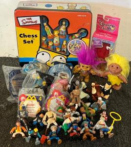 The Simpsons Collectable Chess Set, Collectable Trolls, McDonalds Happy Meal Toys & Collectable Figures